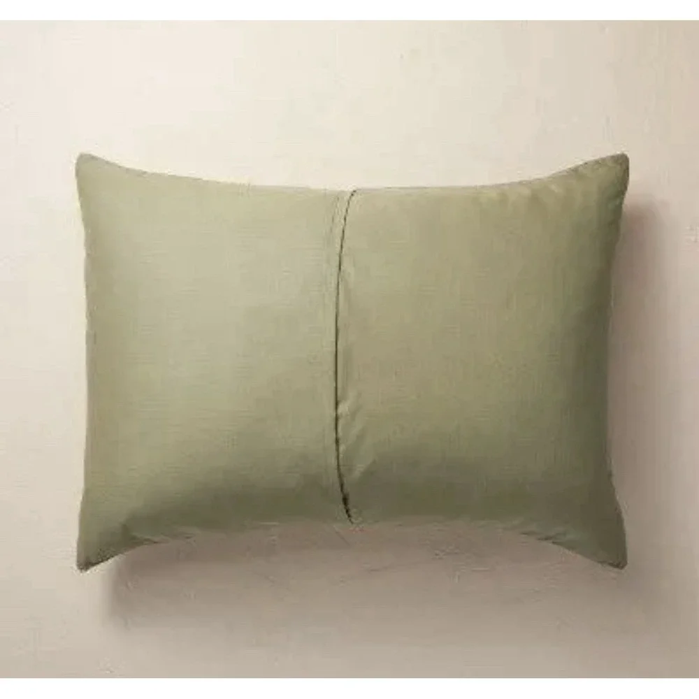 Hearth & Hand 3pc Full/Queen Washed Loop Stripe Duvet Bedding Set - Sage Green
